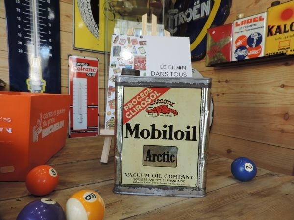 Bidon d'huile Mobiloil