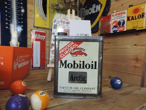 Bidon d'huile Mobiloil