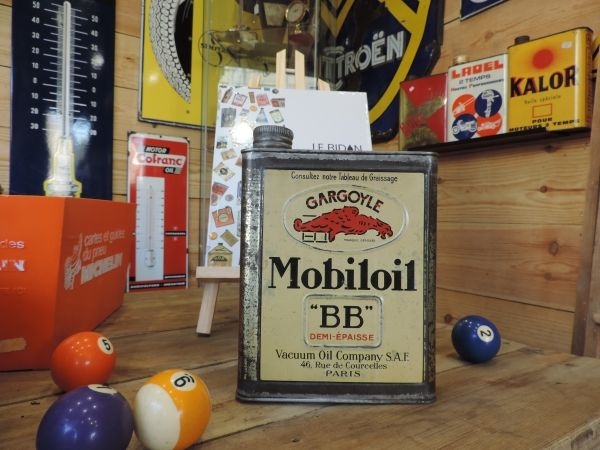Bidon d'huile Mobiloil