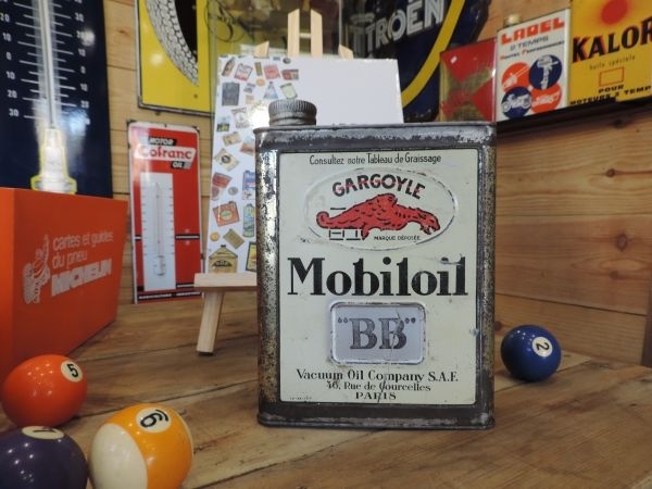 Bidon d'huile Mobiloil