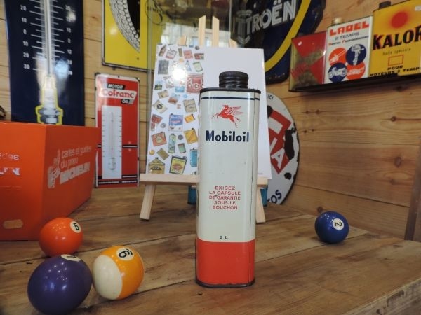 Bidon d'huile Mobiloil