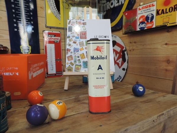 Bidon d'huile Mobiloil