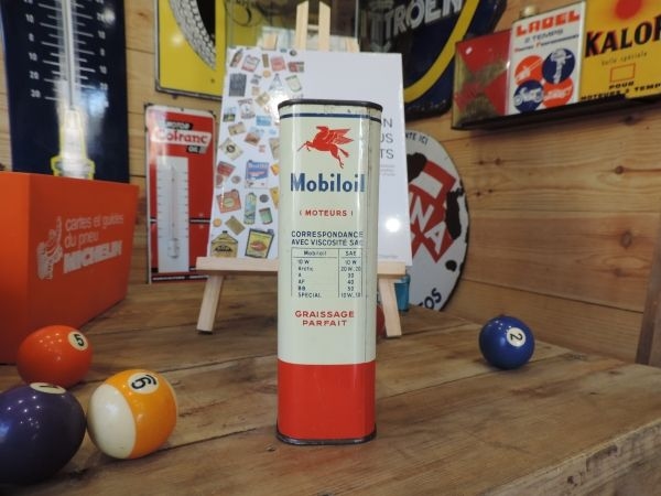 Bidon d'huile Mobiloil