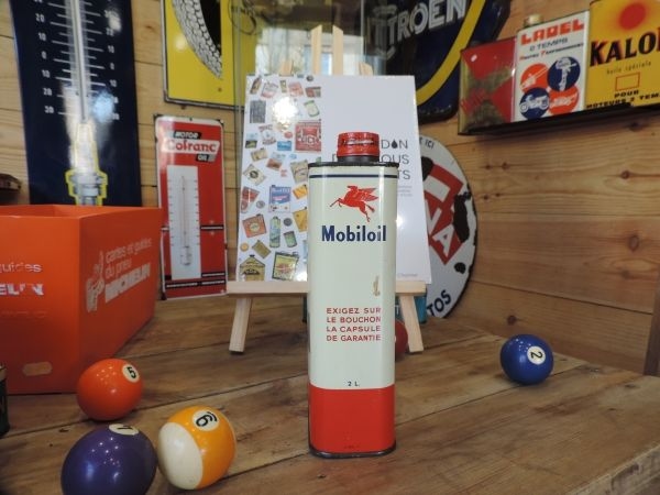 Bidon d'huile Mobiloil