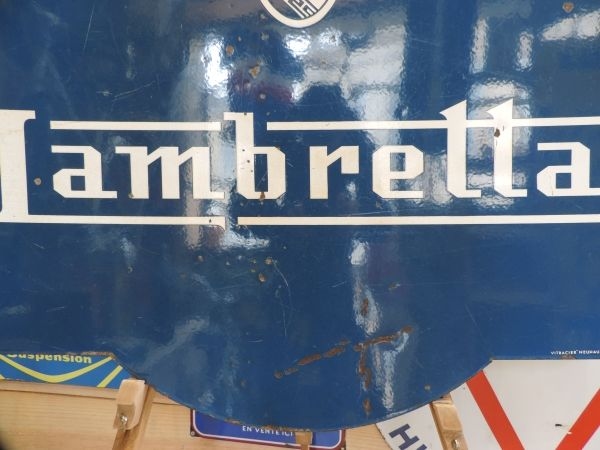 Plaque émaillée Lambretta