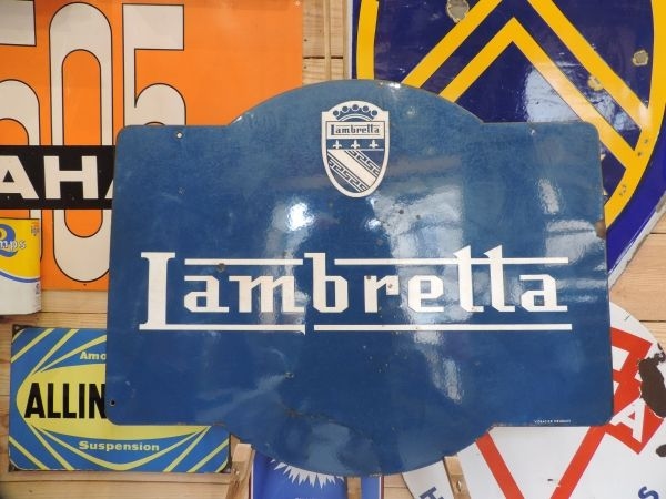 Plaque émaillée Lambretta