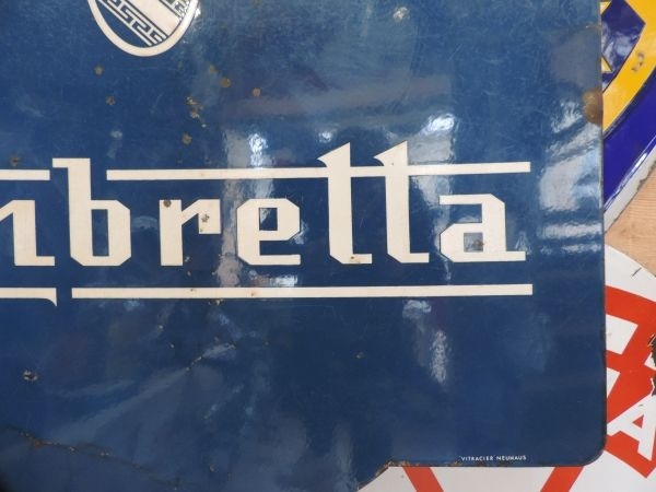 Plaque émaillée Lambretta