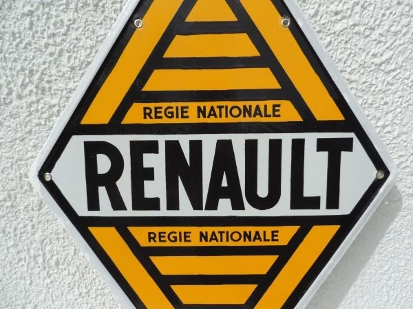 Plaque émaillée RENAULT