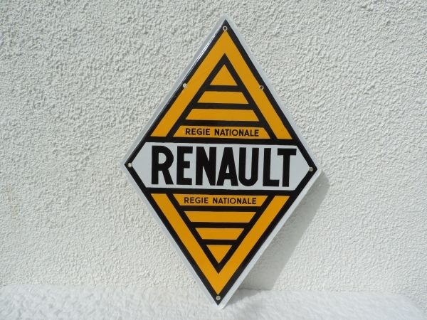 Plaque émaillée RENAULT