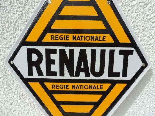 Plaque émaillée RENAULT