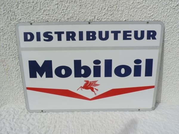 Plaque émaillée MOBILOIL