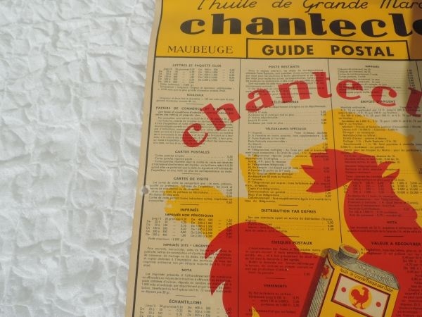 Affiche Huile CHANTECLERC