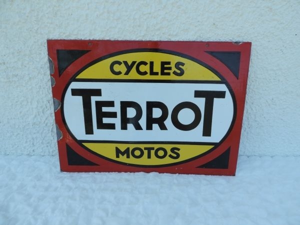 Plaque émaillée TERROT