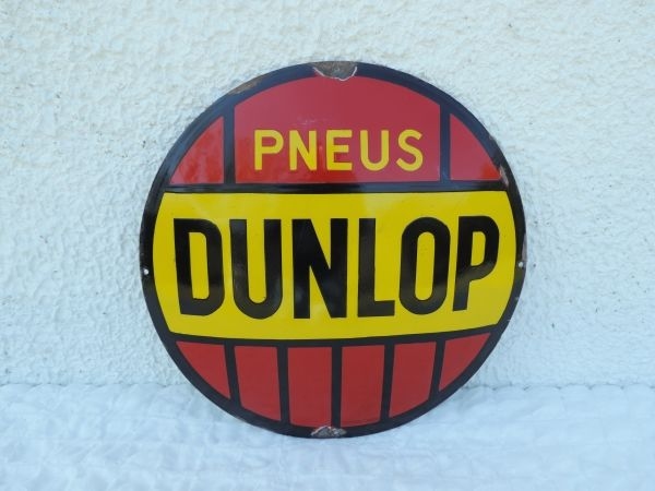 Plaque émaillée DUNLOP