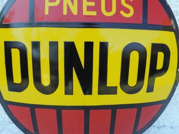 Plaque émaillée DUNLOP