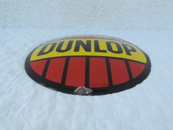 Plaque émaillée DUNLOP