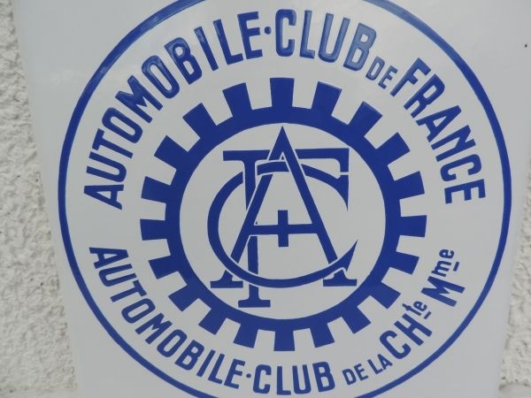 Plaque émaillée Automobile Club de FRANCE