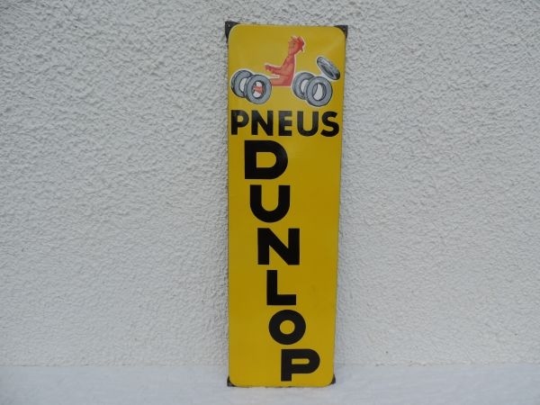 Plaque émaillée DUNLOP