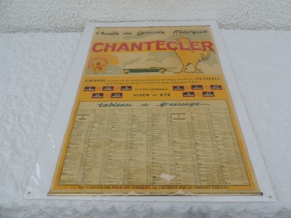Affiche HUILES CHANTECLERC