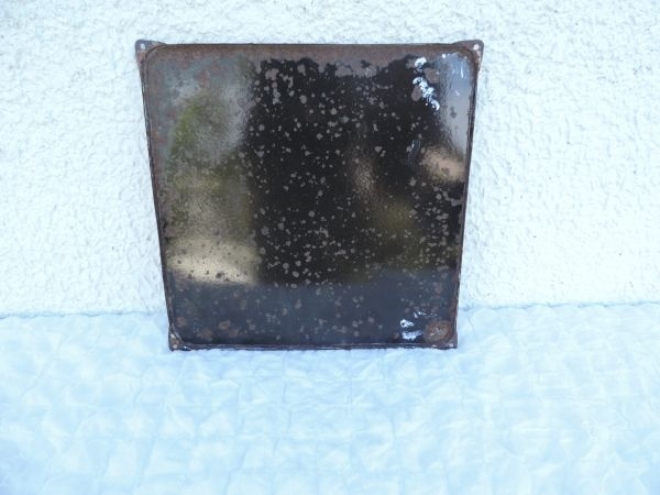 Plaque émaillée PILE WONDER