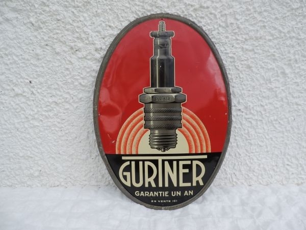 Tole publicitaire Bougies GURTNER