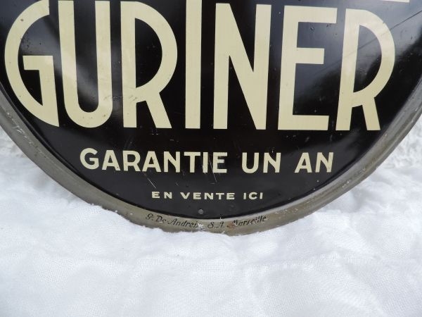 Tole publicitaire Bougies GURTNER