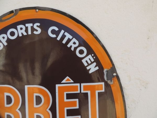 Plaque émaillée Arrêt Citroën