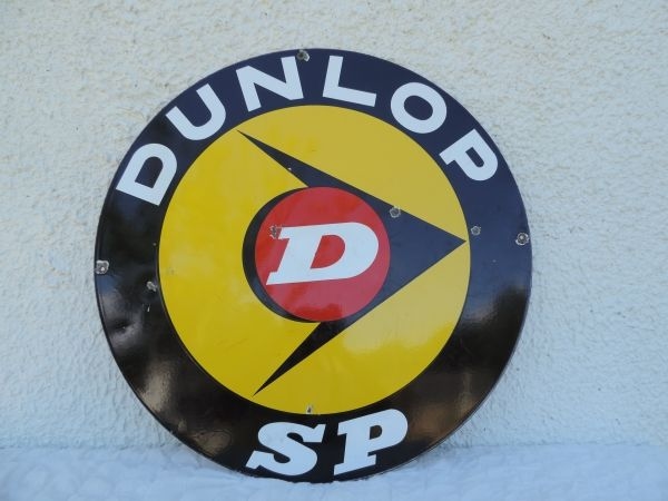 Plaque émaillée DUNLOP