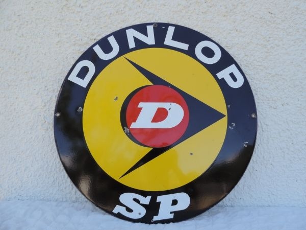 Plaque émaillée DUNLOP