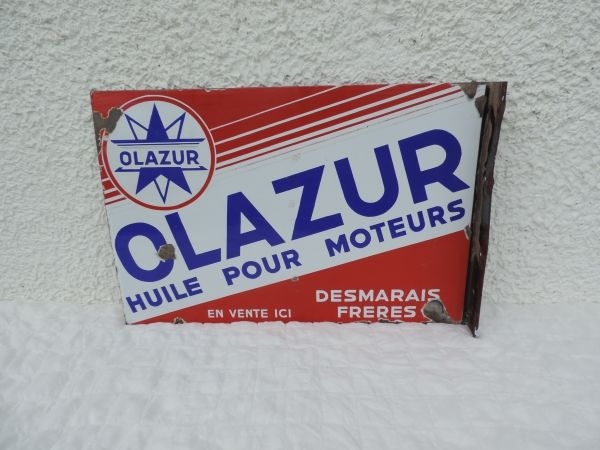Plaque émaillée OLAZUR