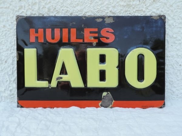 Plaque émaillée LABO