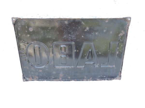 Plaque émaillée LABO