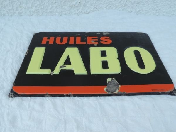 Plaque émaillée LABO