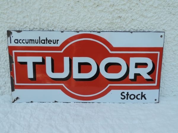Plaque émaillée TUDOR