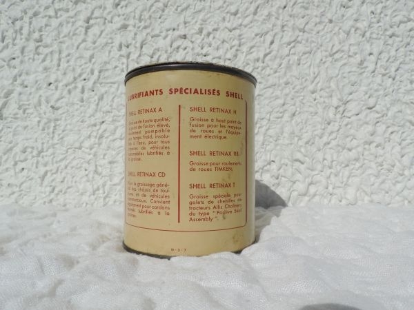 Pot de graisse SHELL
