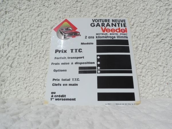 panneau plastique VEEDOL