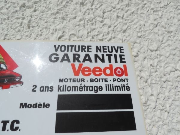 panneau plastique VEEDOL