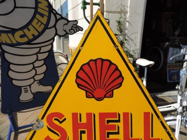 Plaque émaillée SHELL