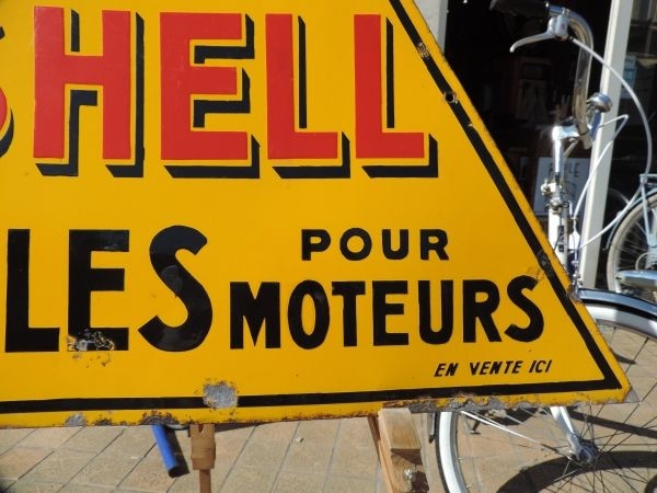 Plaque émaillée SHELL