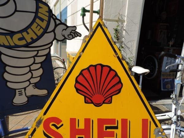 Plaque émaillée SHELL