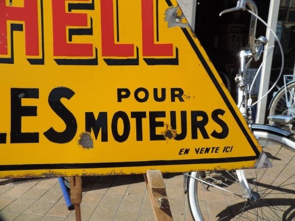 Plaque émaillée SHELL
