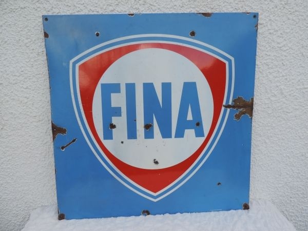 Plaque émaillée FINA