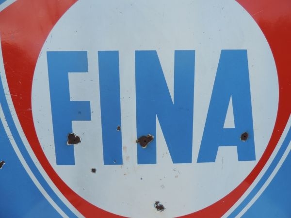 Plaque émaillée FINA