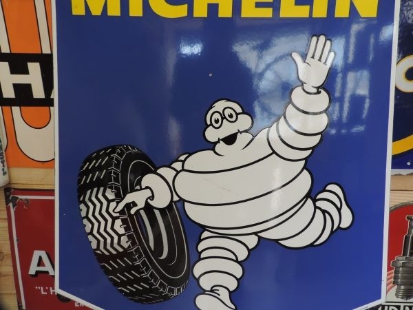 Plaque émaillée Michelin
