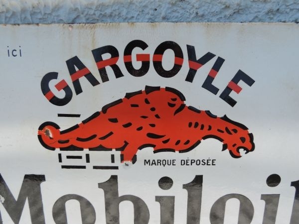 Plaque émaillée MOBILOIL