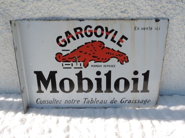 Plaque émaillée MOBILOIL