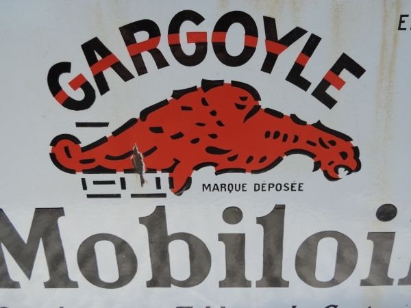 Plaque émaillée MOBILOIL