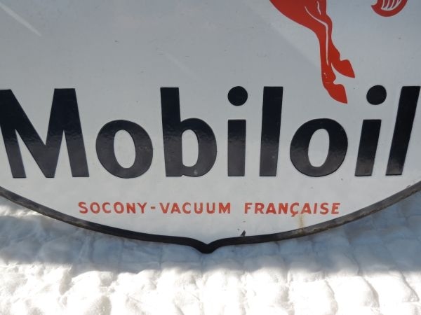 Plaque émaillée MOBILOIL