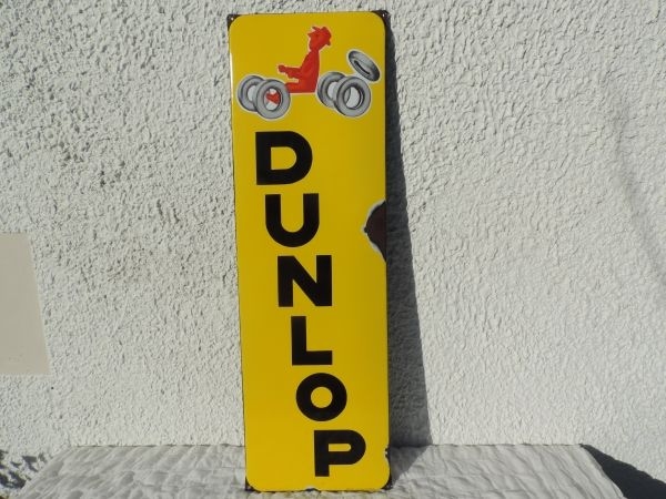 Plaque émaillée DUNLOP