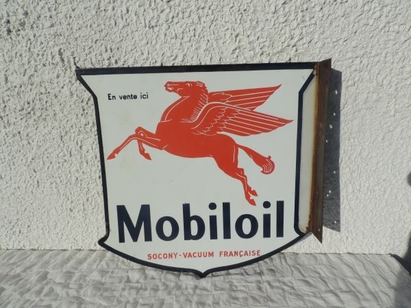 Plaque émaillée MOBILOIL